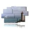tableau mer et phare panoramique - version: 9 pannelli 171x108cm