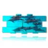 painting with dolphin print - version: 13 pannelli 233x107cm