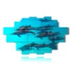 bild mit delfindruck - version: 20 pannelli 258x152cm
