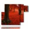 tableau d automne feuilles rouges - version: 6 pannelli 122x96cm