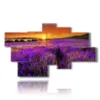 paintings lavender flowers kissed by a spectacular sunset - version: 8 pannelli 184x108cm