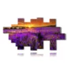 paintings lavender flowers kissed by a spectacular sunset - version: 18 pannelli 286x153cm