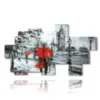 famous abstract paintings in romantic walk - version: 10 pannelli 200x113cm