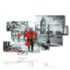 famous abstract paintings in romantic walk - version: 10 pannelli 188x117cm