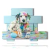 cuadros de perros en un mundo de colores - version: 10 pannelli 171x127cm