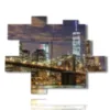 tableaux modernes new york approche du soir - version: 11 pannelli 186x146cm