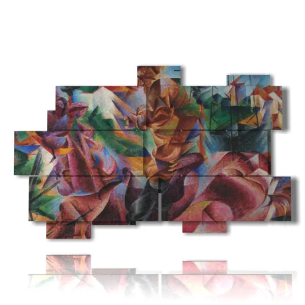 quadro con intrecci di mille colori stampe design moderne foto 3d Duudaart