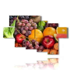 tableaux avec des fruits et des légumes