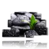 paintings zen with black stones - version: 9 pannelli 173x103cm