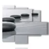 modern paintings for furnishing curved stones in the sea - version: 5 pannelli 104x90cm
