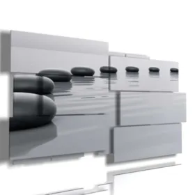 Moderne Gemälde für die Inneneinrichtung, gestaltet mit Steinen 