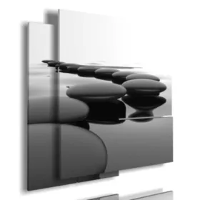 immagine percorso di pietre nere stampe design moderne foto  3d Duudaart