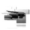 image of black stones - version: 7 pannelli 175x105cm