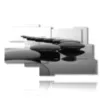 image of black stones - version: 9 pannelli 180x103cm