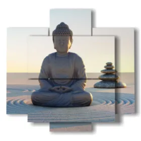statua di Buddha per il benessere stampe design moderne foto  3d Duudaart