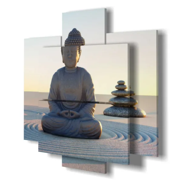 statua di Buddha per il benessere stampe design moderne foto  3d Duudaart