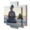 statua di Buddha per il benessere stampe design moderne foto  3d Duudaart
