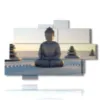estatua de buda para el bienestar - version: 10 pannelli 173x114cm