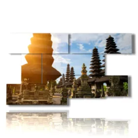 quadro tempio in indonesia stampe design moderne foto  3d Duudaart