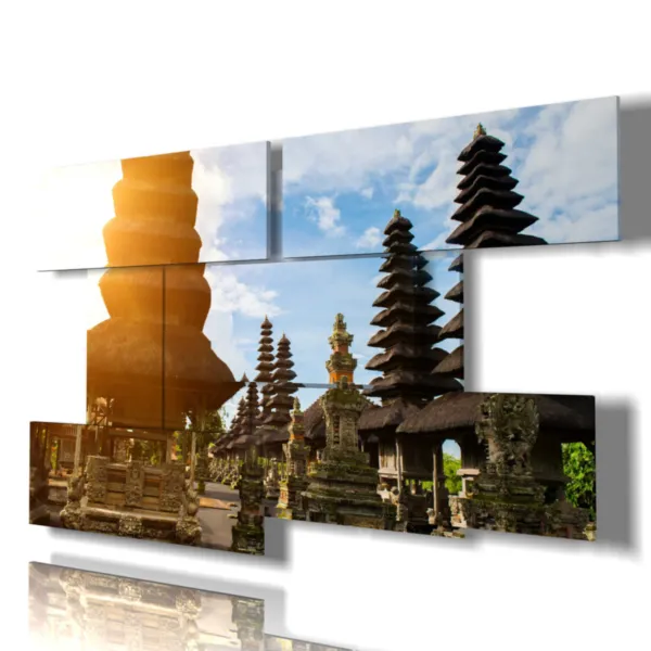 quadro tempio in indonesia stampe design moderne foto  3d Duudaart