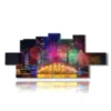 photo singapore and fireworks - version: 12 pannelli 240x106cm