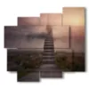 bild geheimnisvolle treppe - version: 5 pannelli 106x98cm