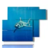 painting with shark painted fish coming soon - version: 6 pannelli 122x96cm