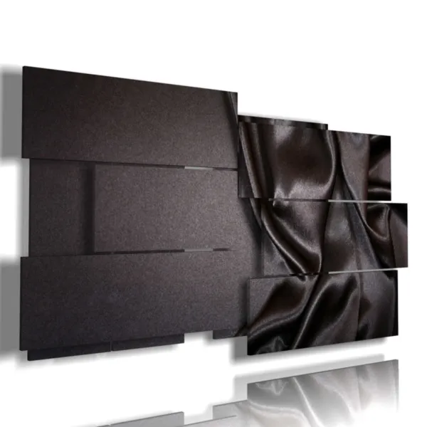 Black silk wave paintings