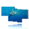 painting with shark painted fish coming soon - version: 7 pannelli 171x102cm