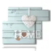 quadro con cuore e scritta - version: 6 pannelli 122x96cm
