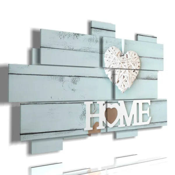 quadro con cuore scritta stampe design moderne foto  3d Duudaart