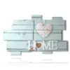 quadro con cuore scritta stampe design moderne foto  3d Duudaart