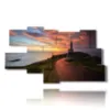 painting with the lighthouse at the end of the road - version: 9 pannelli 180x103cm