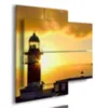 dipinto di faro nel giallo del sole stampe design moderne foto 3d Duudaart