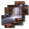 foto con piccola cascata nella gola - version: 4 pannelli 77x78cm