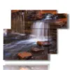 photo with small waterfall in the gorge - version: 6 pannelli 122x96cm