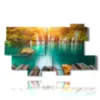 waterfalls with photos in autumn - version: 10 pannelli 190x110cm
