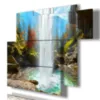 quadro di cascata nel bosco stampe design moderne foto  3d Duudaart