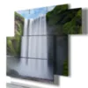 immagine con esposizione lunga cascata Skogafoss stampe design 3d Duudaart