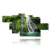 image de cascade de jungle dans la foret tropicale tropicale - version: 9 pannelli 211x108cm