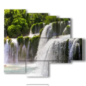 quadro cascate stampe design moderne foto  3d Duudaart