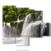 quadro cascate stampe design moderne foto  3d Duudaart