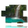 quadro con cascata Rio Celeste stampe design moderne foto  3d Duudaart