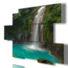 quadro con cascata Rio Celeste stampe design moderne foto  3d Duudaart