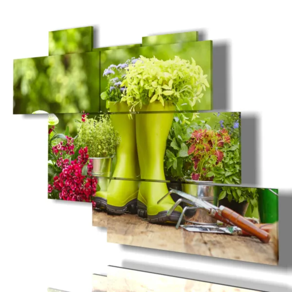 Impressions de fleurs modernes