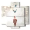 tableaux papillons libres - version: 5 pannelli 89x85cm
