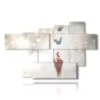 tableaux papillons libres - version: 7 pannelli 173x108cm