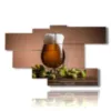 bild sprudelndes bier - version: 7 pannelli 172x103cm