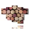 images de tableaux abstraits casquettes - version: 6 pannelli 136x94cm