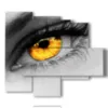eye painting - version: 5 pannelli 104x90cm